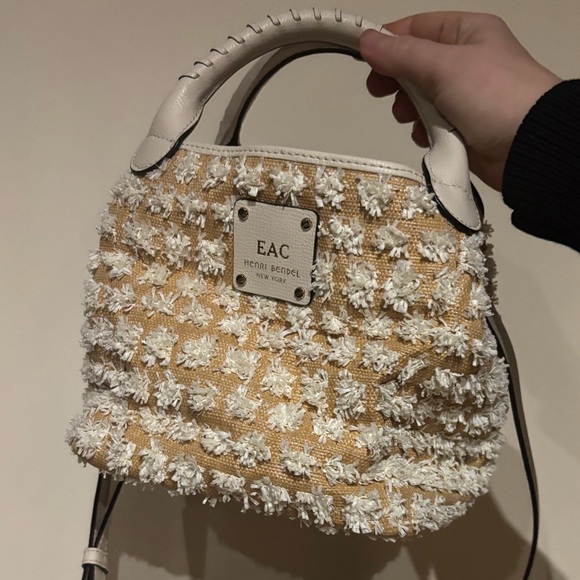 Henri Bendel New York Raffia Tweed Satchel - Picture 2 of 10